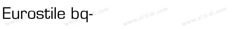 Eurostile bq字体转换